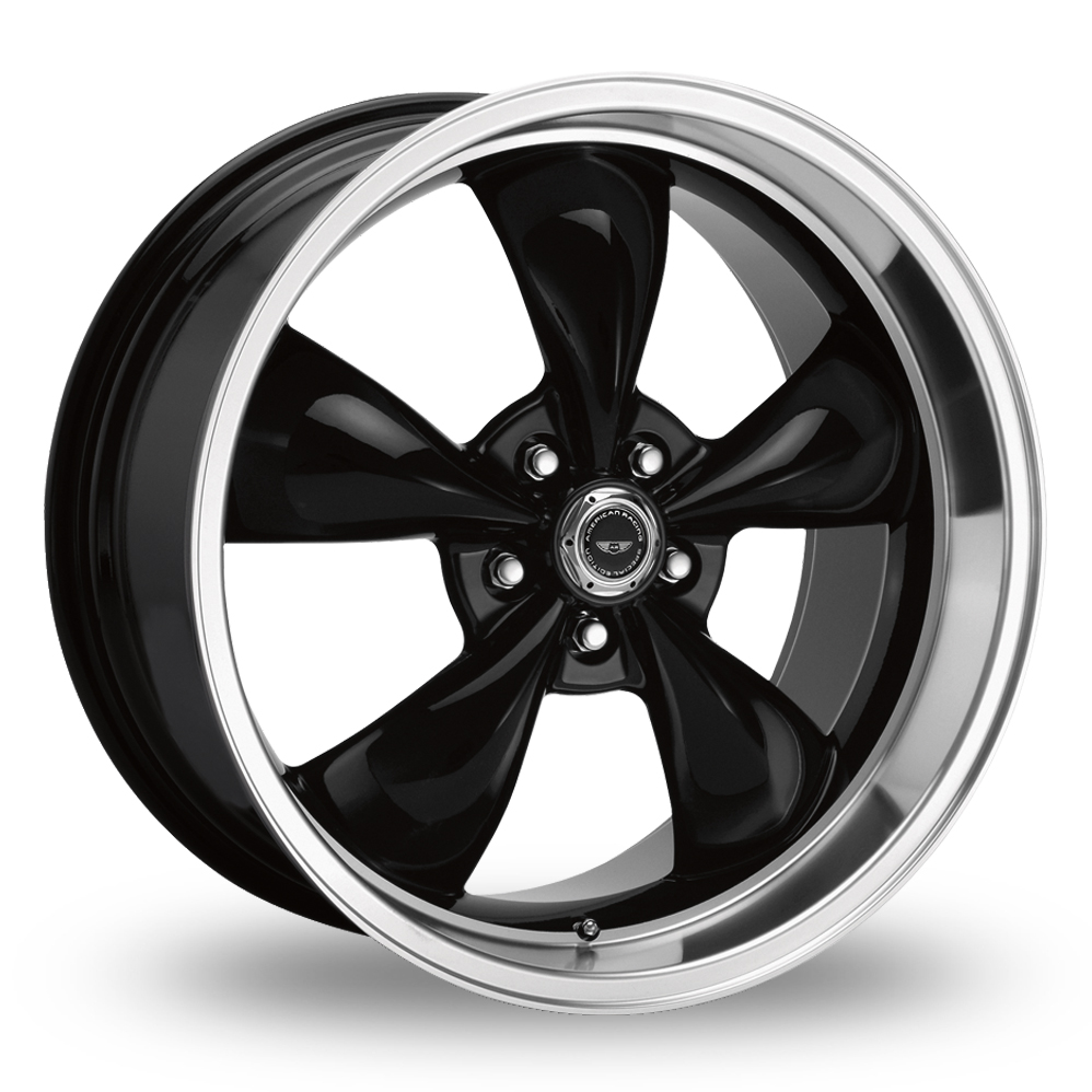 American Racing AR105 Torq Thrust M (EU Warehouse) Gloss Black With Machined Lip Alloy Wheels