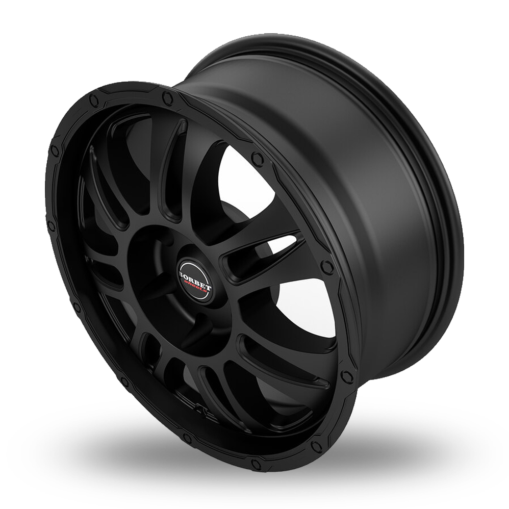 18" Borbet CW8 Matt Black Alloy Wheels
