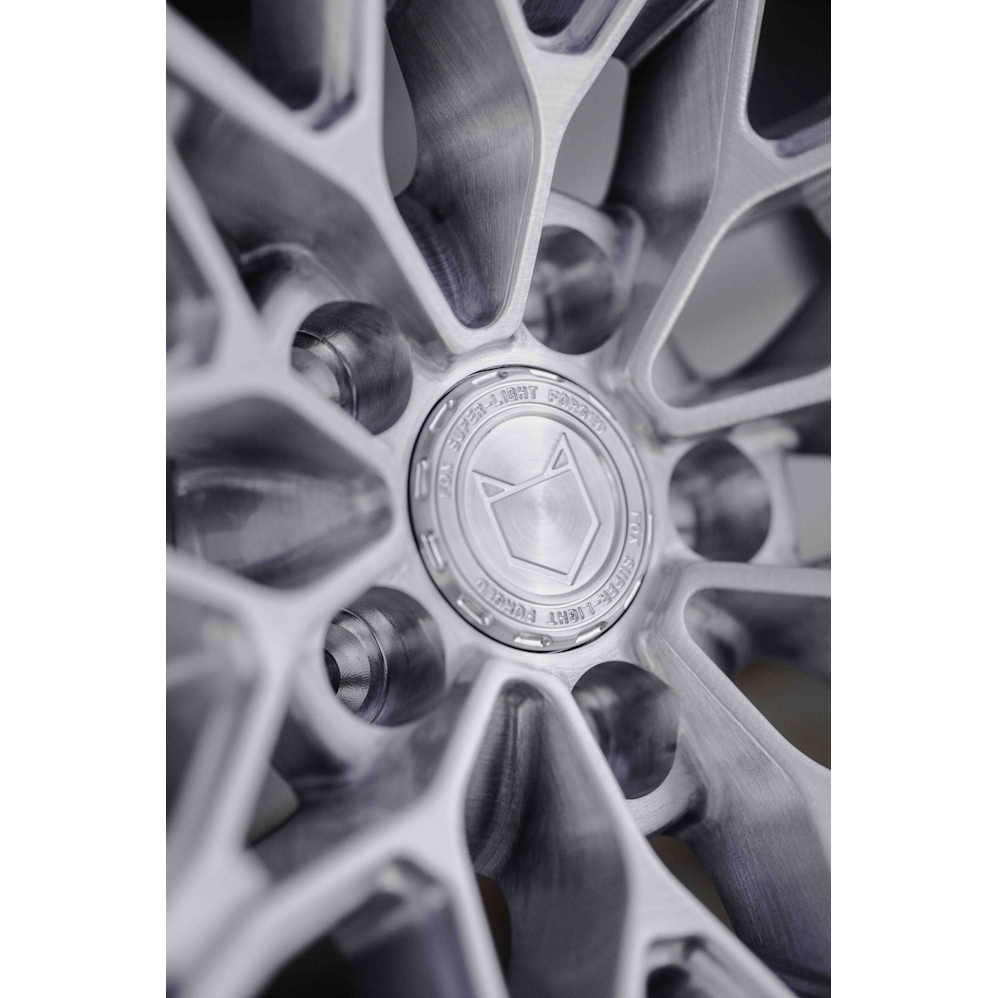 19" Fox Racing FG9 Forged Brushed Silver Alloy Wheels