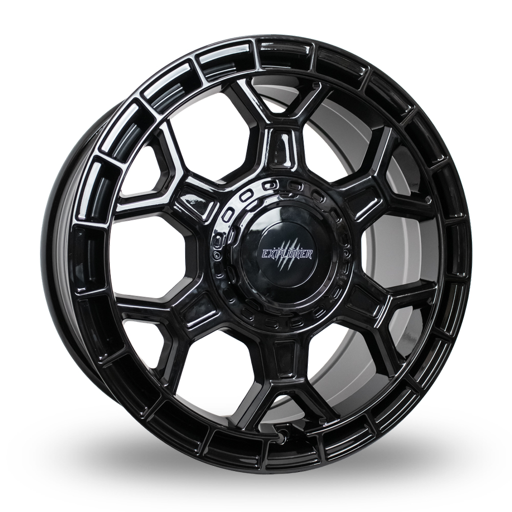 Wolfrace Explorer Black Wolf ONE Gloss Black Alloy Wheels