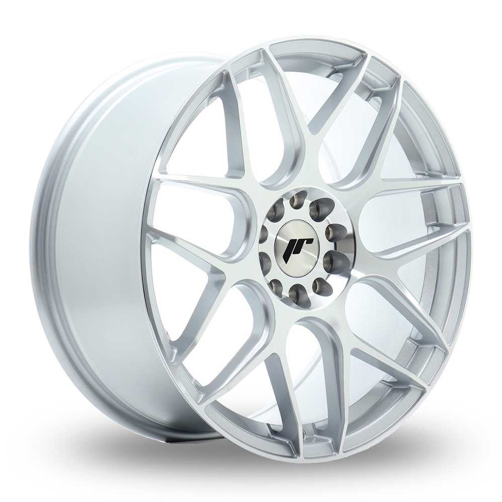 Japan Racing JR18 (8.5x18) Silver Machined Face Alloy Wheels