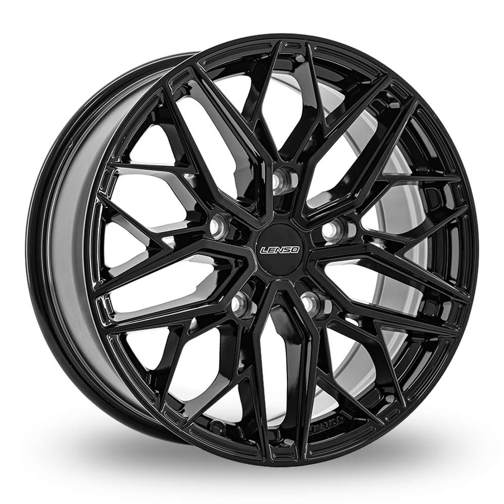 Lenso Ventus Gloss Black Alloy Wheels