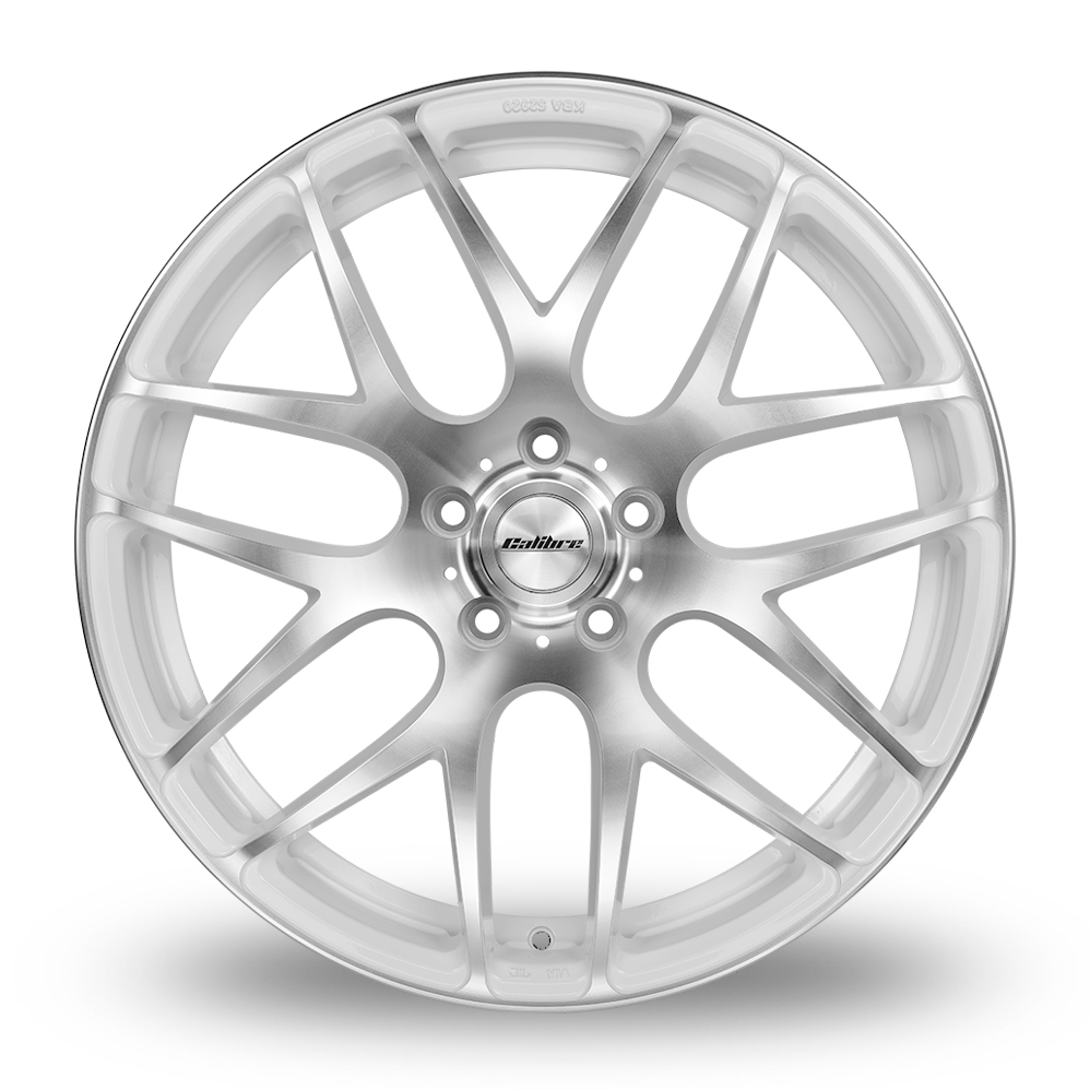 20" Calibre Exile-R White Polished Alloy Wheels