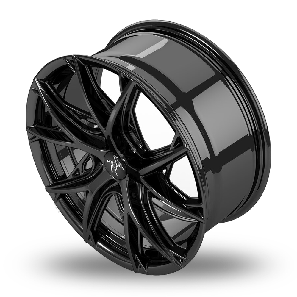 19" Keskin Tuning KT24C Gloss Black Alloy Wheels