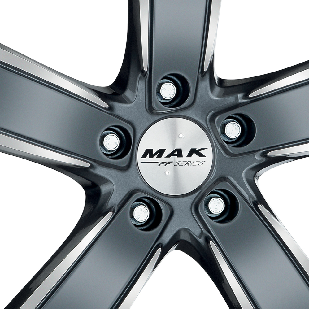 21" MAK Turismo-FF Gunmetal Mirror Alloy Wheels