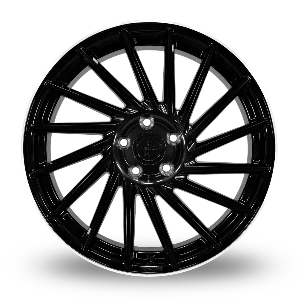 18" Keskin Tuning KT17 Black Polished Lip Alloy Wheels