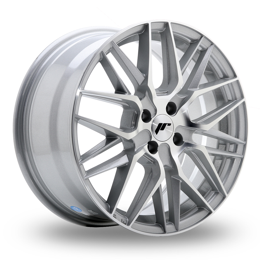 Japan Racing JR28 (7x17) (Custom Fitment) Silver Machined Face Alloy Wheels