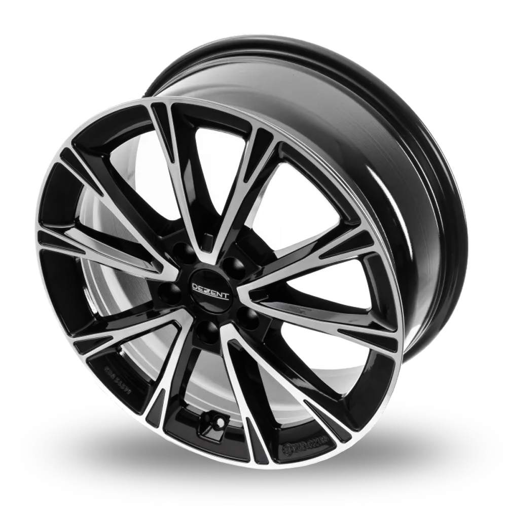 18" Dezent AR Black Polished Alloy Wheels