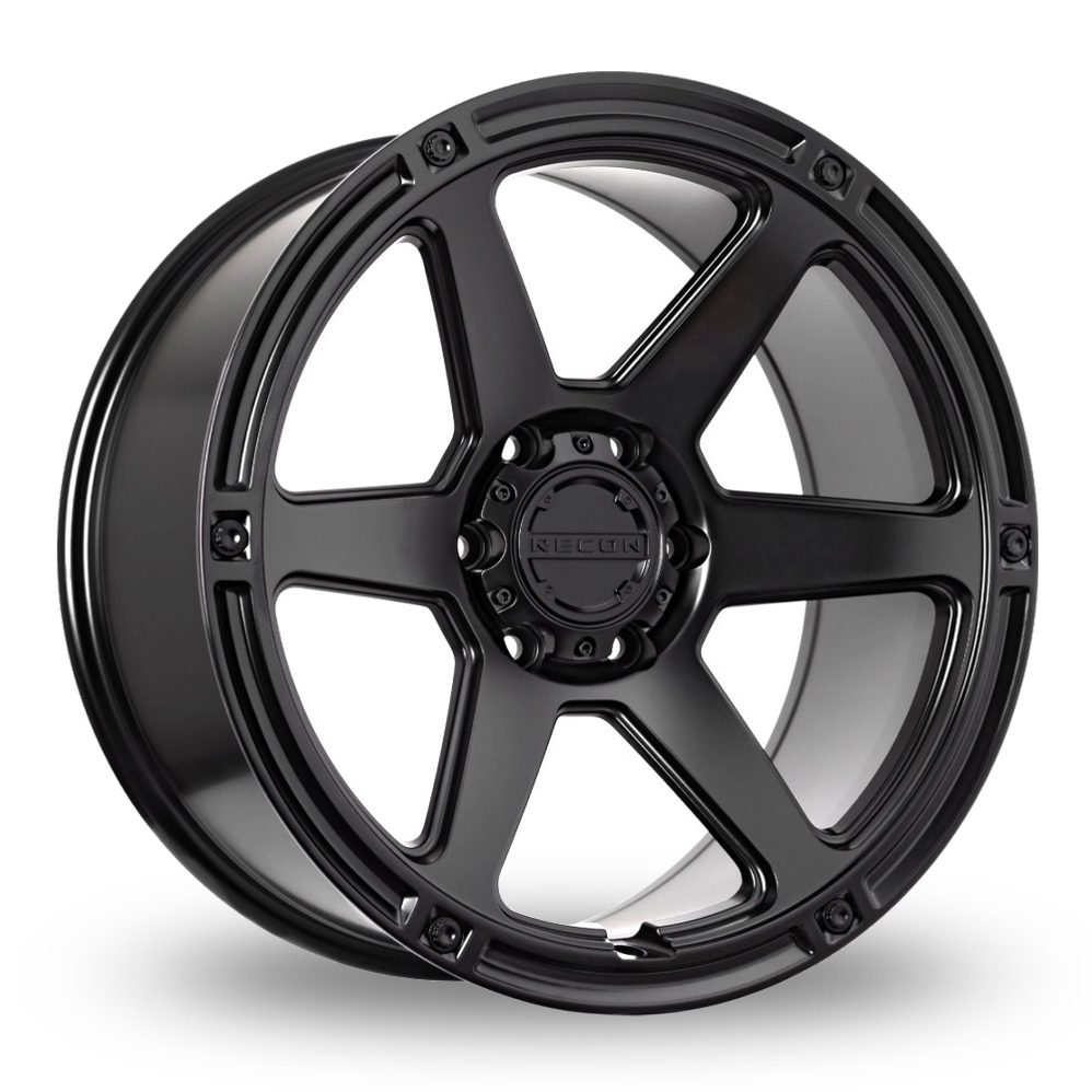 Recon Off-Road Armour Satin Black Alloy Wheels