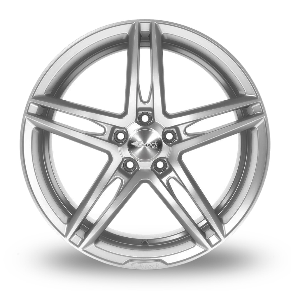 18" Brock B33 Crystal Silver Alloy Wheels