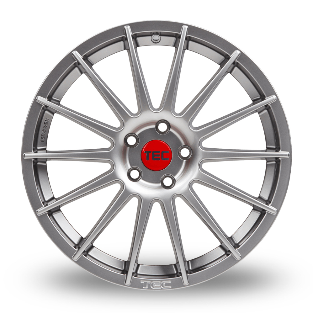 17" TEC Speedwheels AS2 Graphite Silver Alloy Wheels