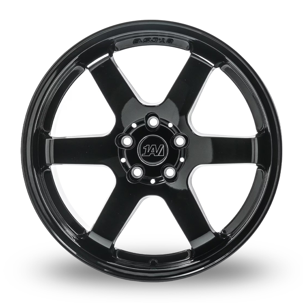18" 1AV ZX6 Gloss Black Alloy Wheels