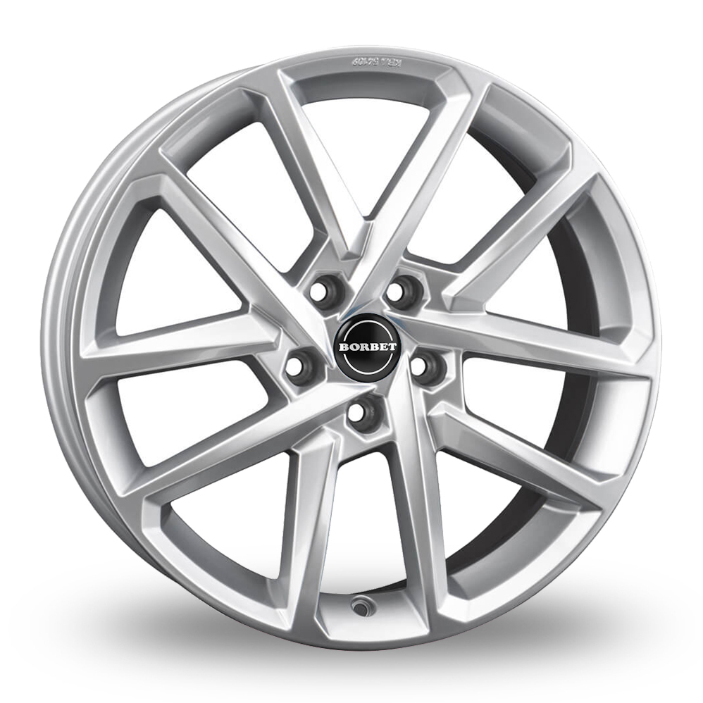 Borbet N Crystal Silver Alloy Wheels