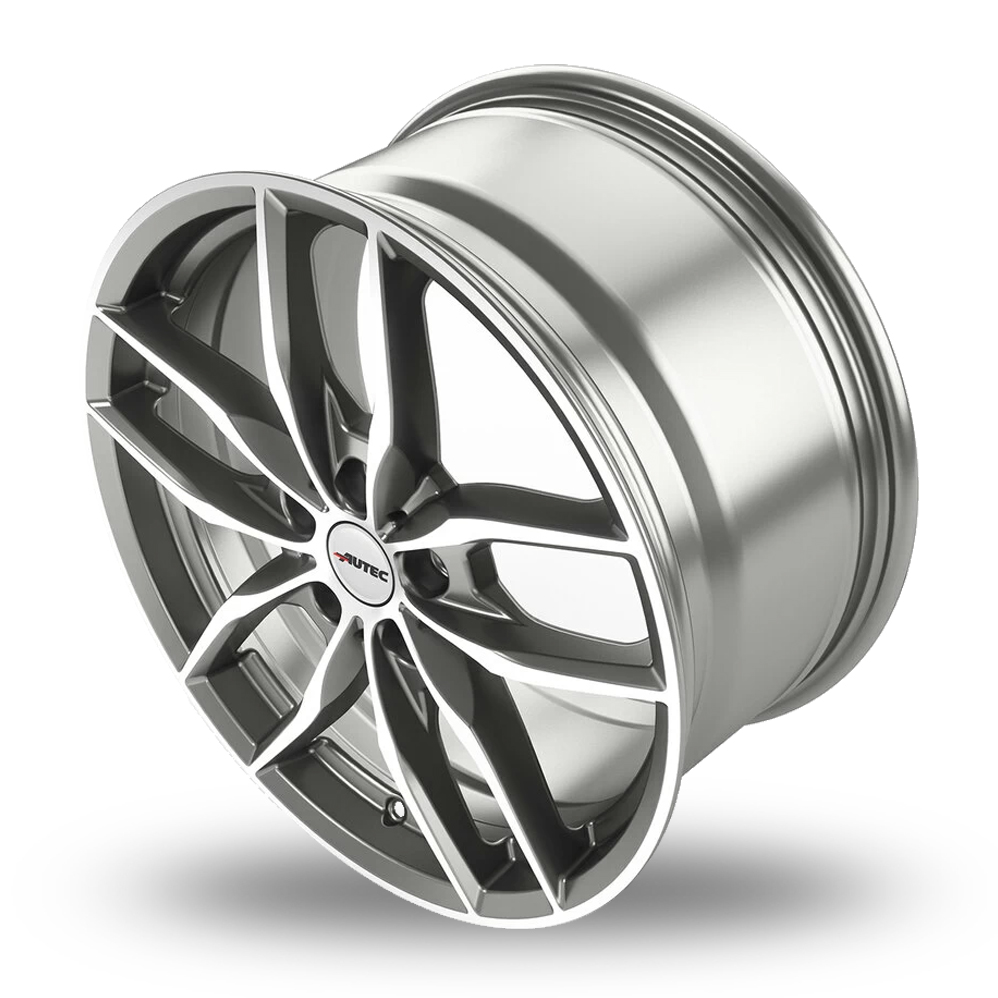 16" Autec Bavaris Titan Silver Polished Alloy Wheels
