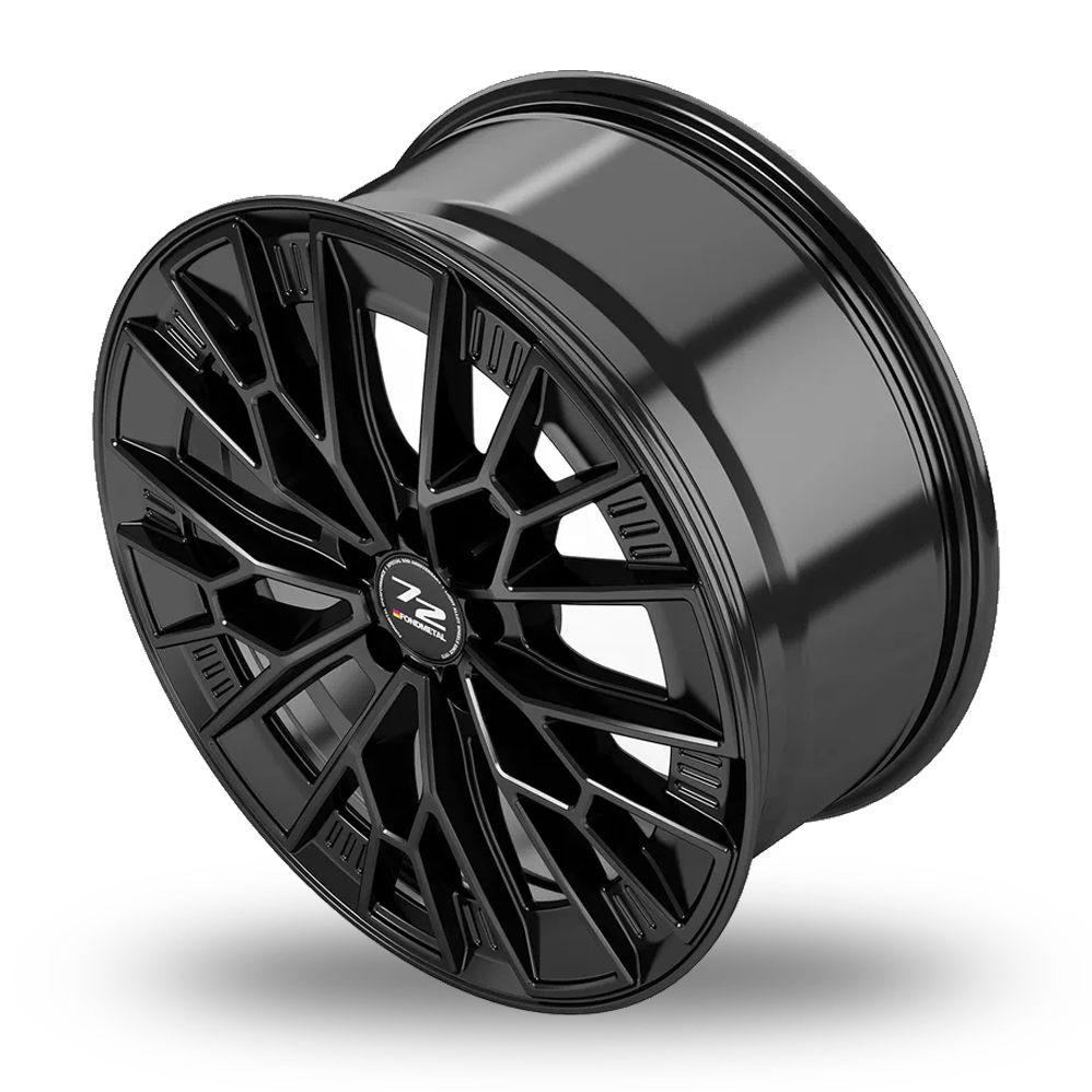 19" Fondmetal 1972 Gloss Black Alloy Wheels