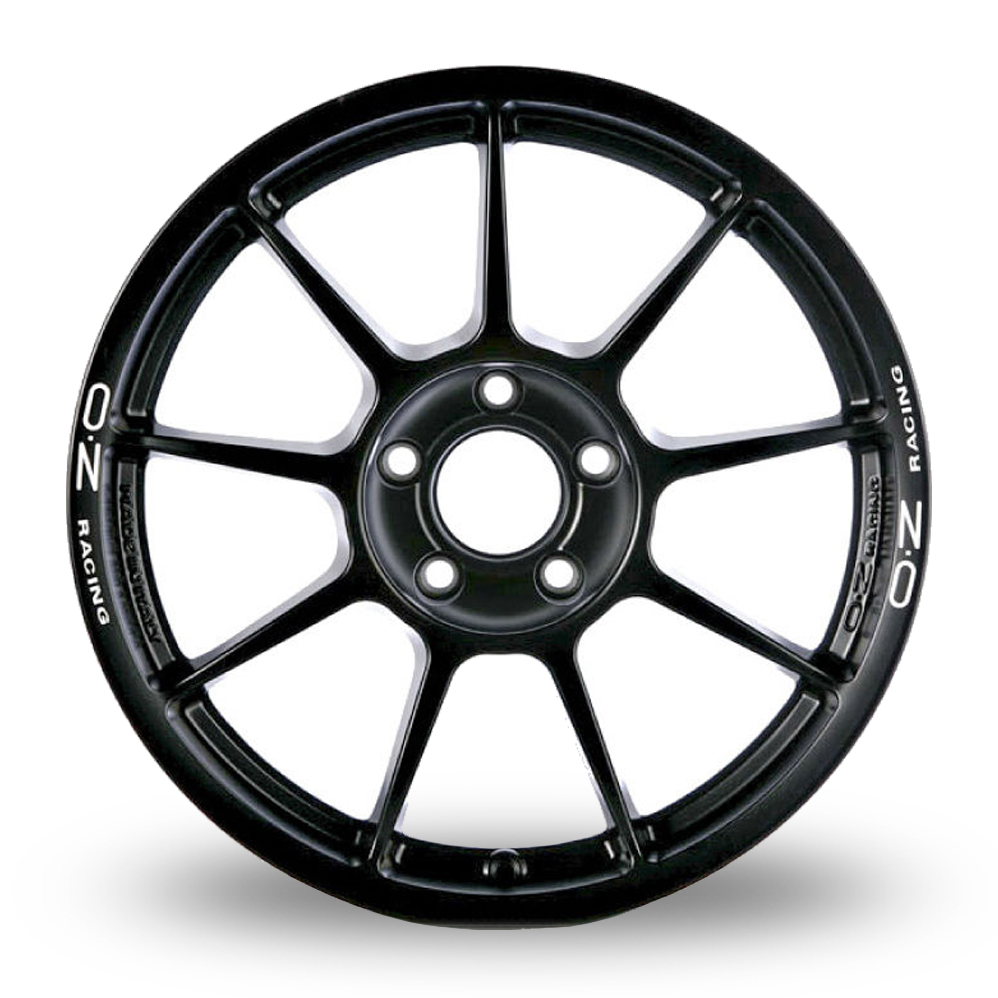 18" OZ Racing Challenge HLT Matt Black White Lettering Alloy Wheels