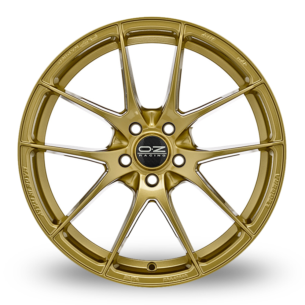 18" OZ Racing Leggera HLT Race Gold Alloy Wheels