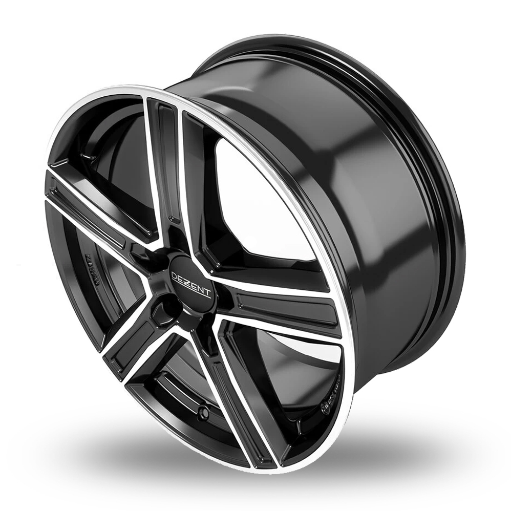 19" Dezent KG Black Polished Alloy Wheels