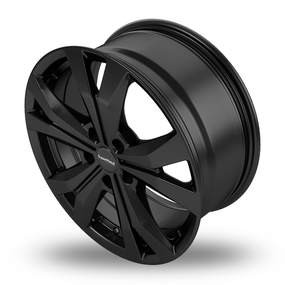 18" SuperMetal Bullet Satin Black Alloy Wheels