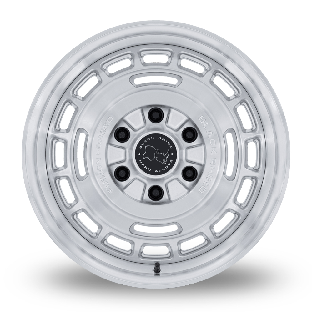 17" Black Rhino BR600 Vagabond (USA Warehouse) Gloss Silver Polished Alloy Wheels