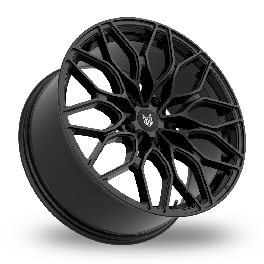 20" Fox Racing FX9 Gloss Black Alloy Wheels