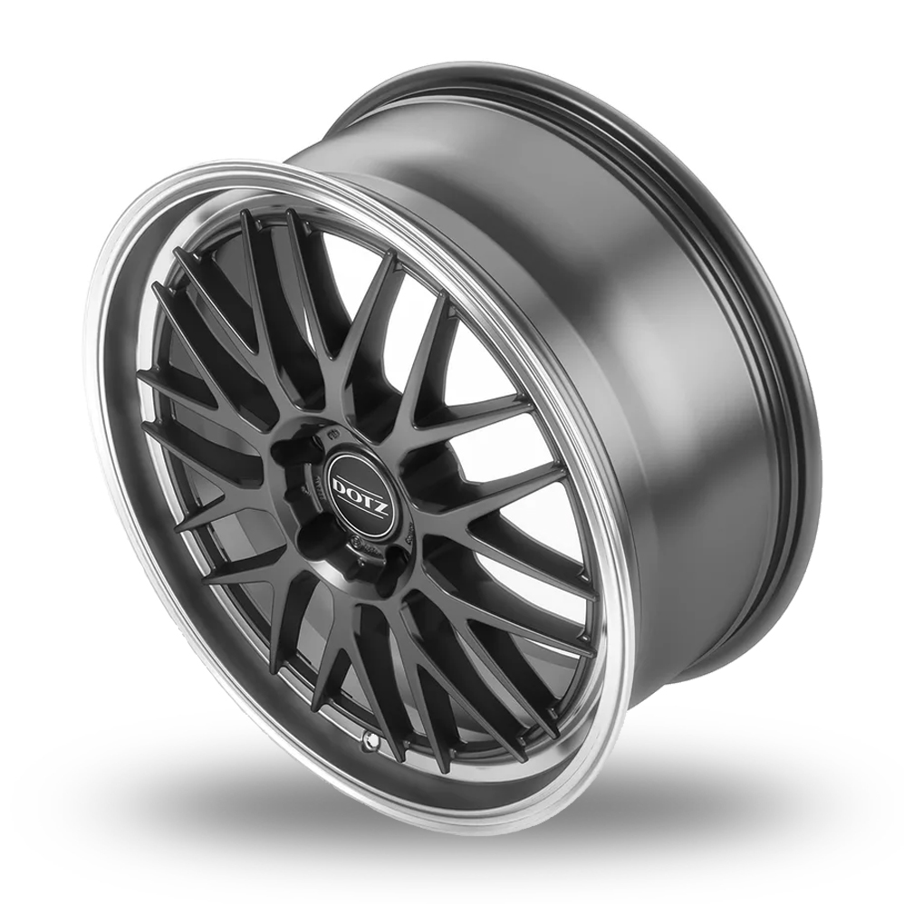 18" Dotz Bilbao Gunmetal Polished Alloy Wheels