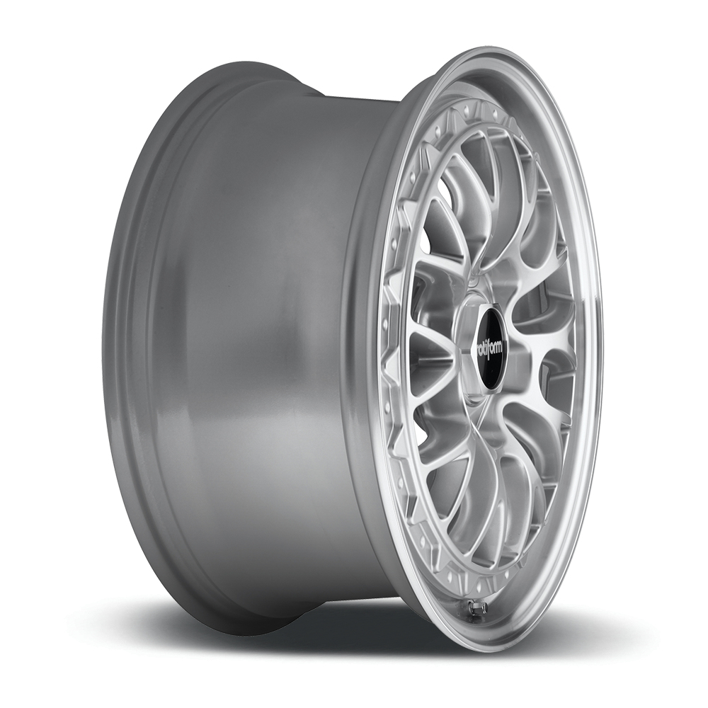 18" Rotiform R155 LSR Gloss Silver Machined Alloy Wheels