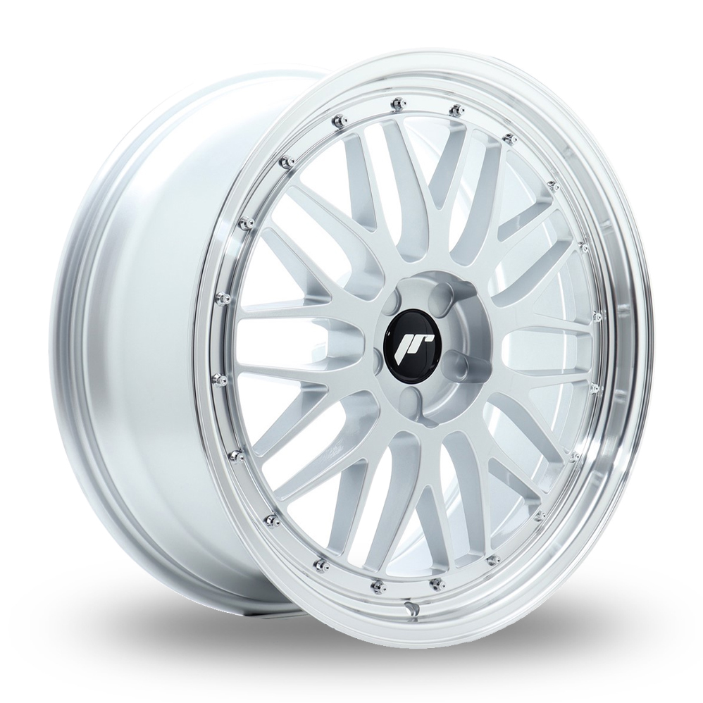Japan Racing JR23 (8.5x20) (Custom Fitment) Hyper Silver Machined Lip Alloy Wheels