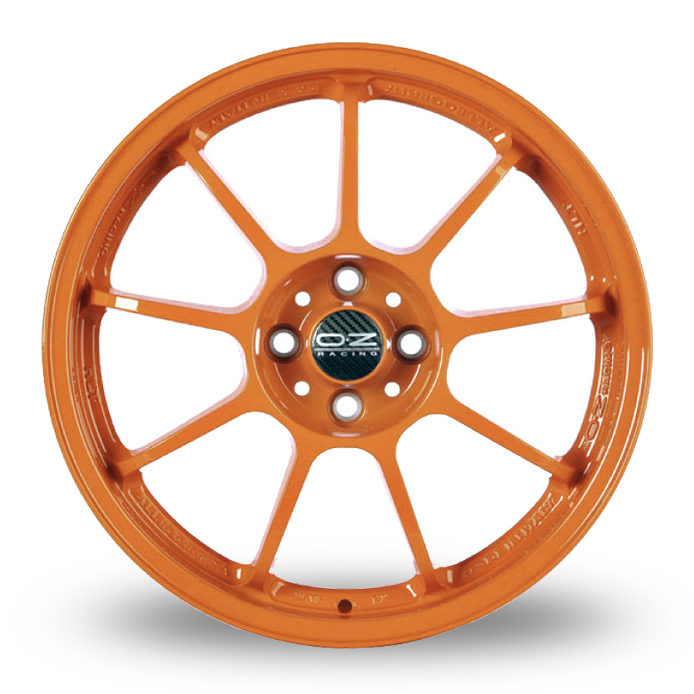 18" OZ Racing Alleggerita HLT 5F Orange Alloy Wheels