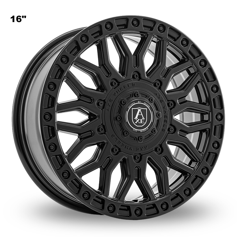 16" Axe EX39 Satin Black Alloy Wheels