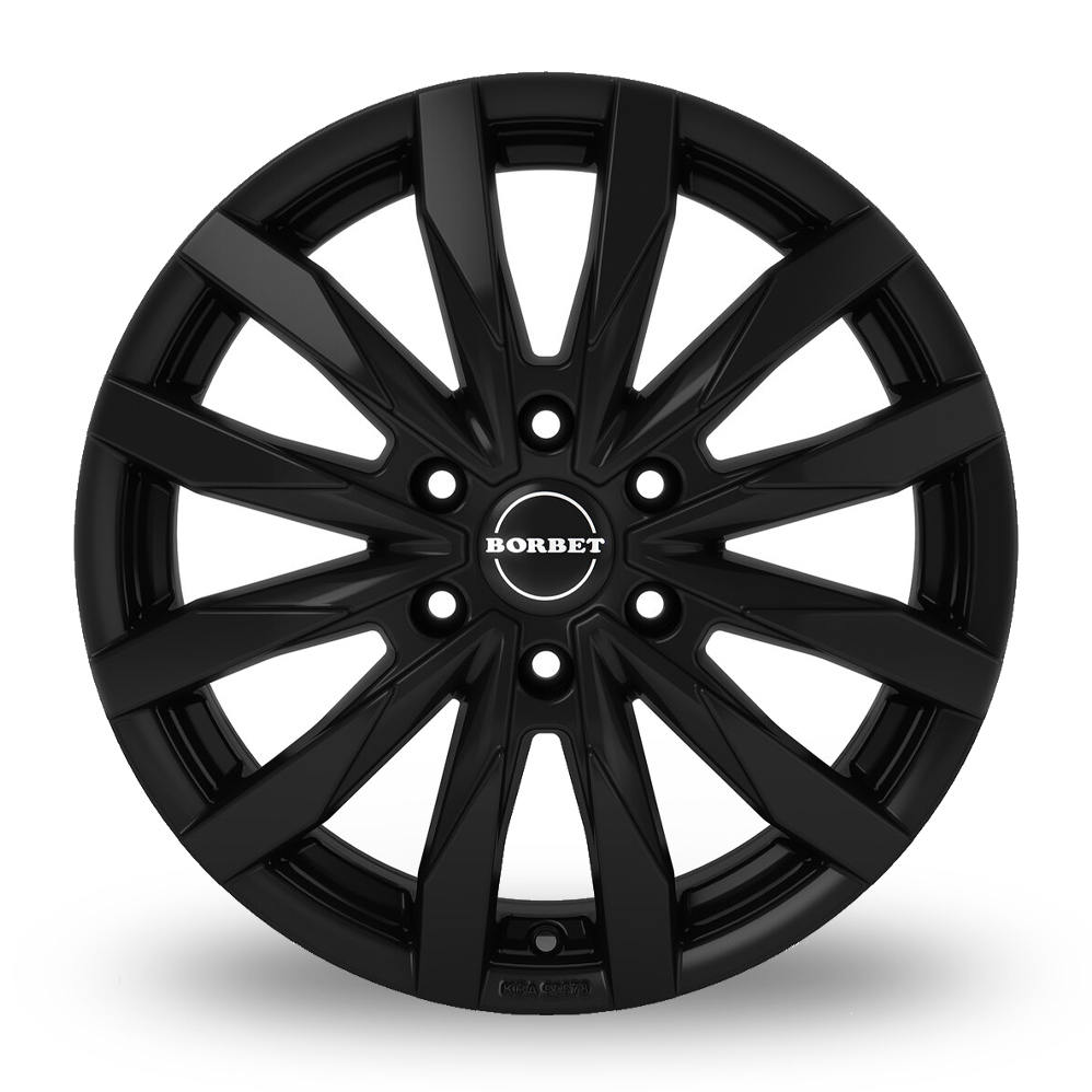 17" Borbet CW6 Matt Black Alloy Wheels