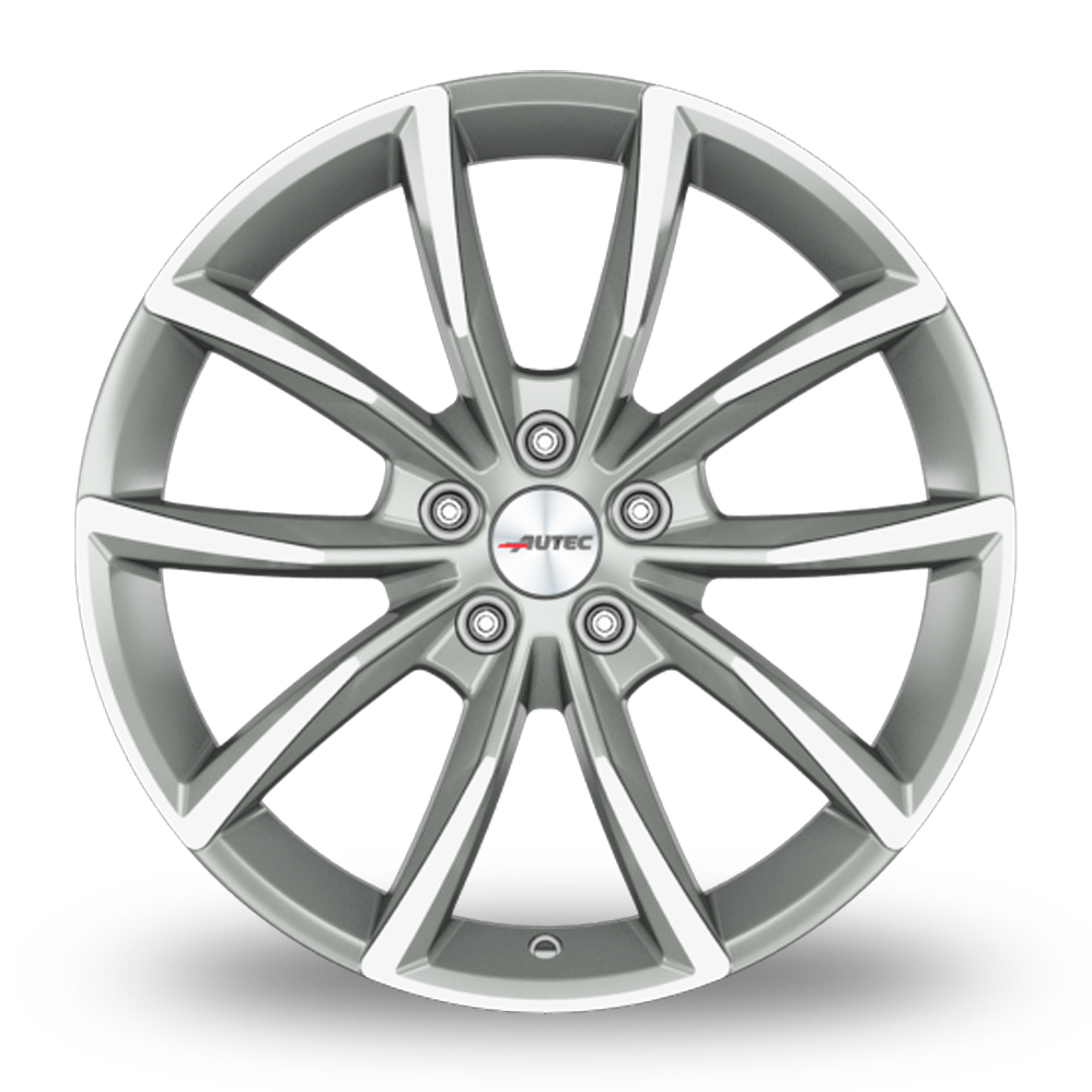 17" Autec Astana Titan Silver Polished Alloy Wheels