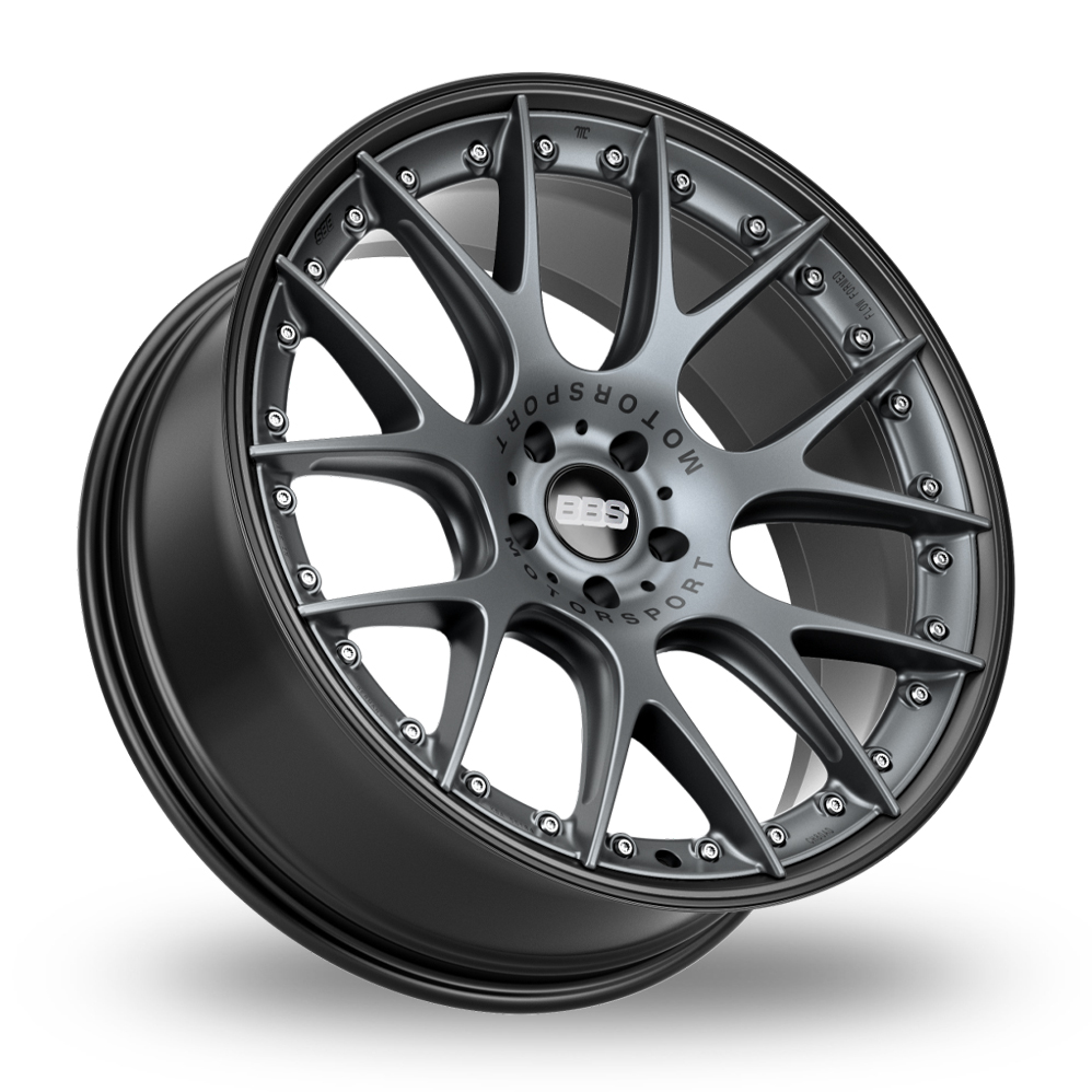 21" BBS CH-RII Black Matt Titan Alloy Wheels
