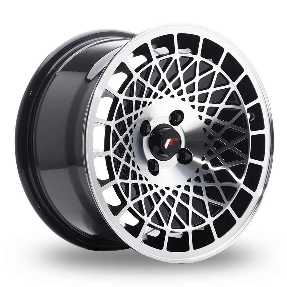 Japan Racing JR14 (8x15) Gloss Black Machined Face Alloy Wheels