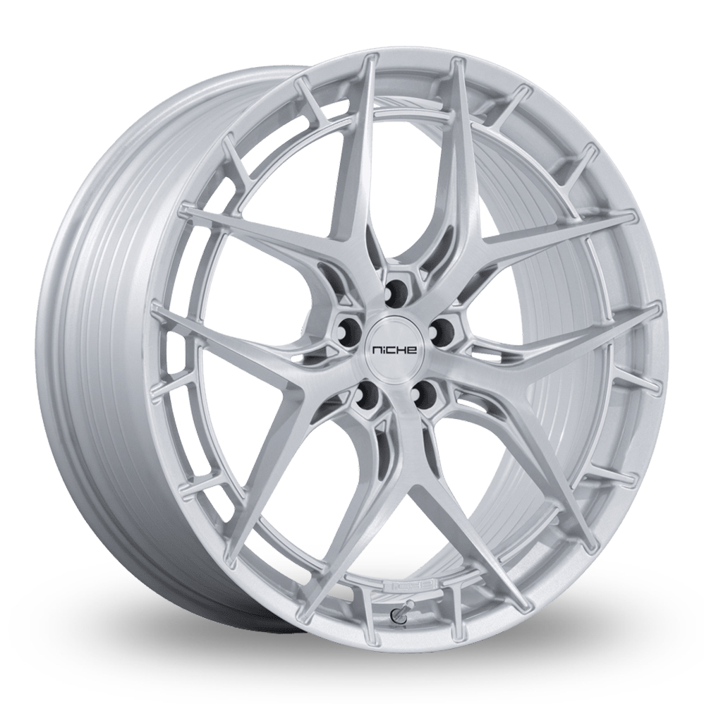 Niche NC286 Riviera (USA Warehouse) Gloss Silver Brushed Alloy Wheels