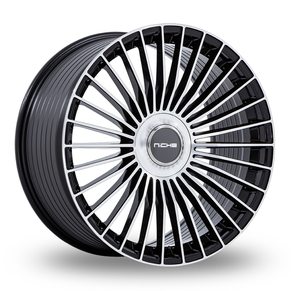 Niche NC282 Serene (EU Warehouse) Gloss Black With Machined Face Alloy Wheels