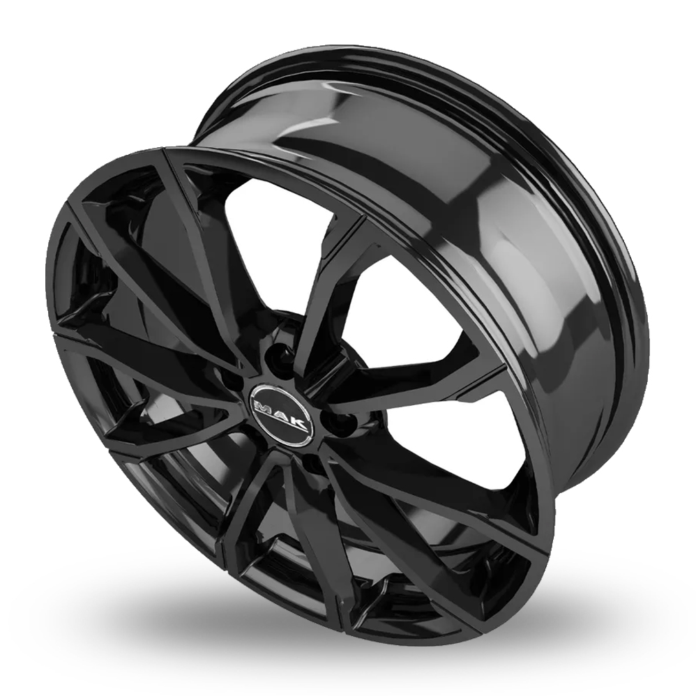 18" MAK Davinci Gloss Black Alloy Wheels