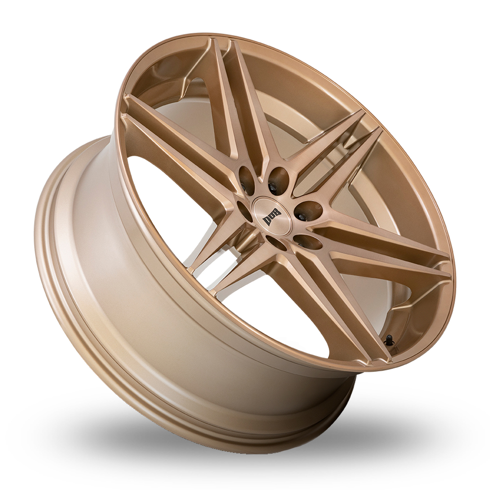 26" DUB S266 Dirty DOG Platinum Bronze Alloy Wheels