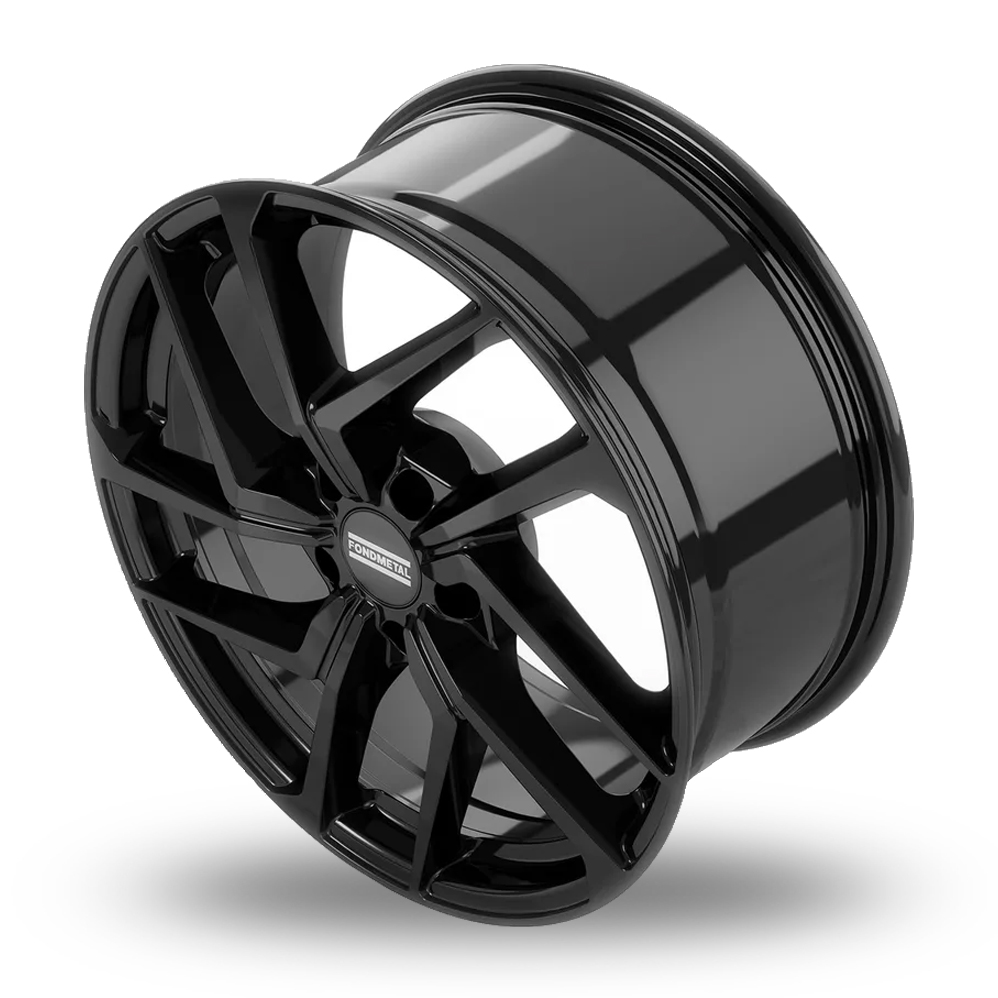 21" Fondmetal Taara Gloss Black Alloy Wheels