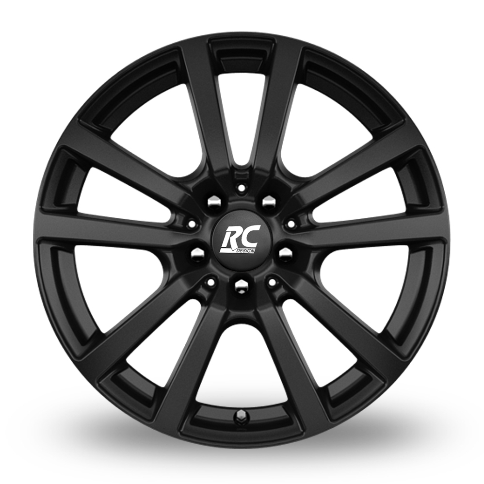 19" RC Design RC25 Matt Black Alloy Wheels