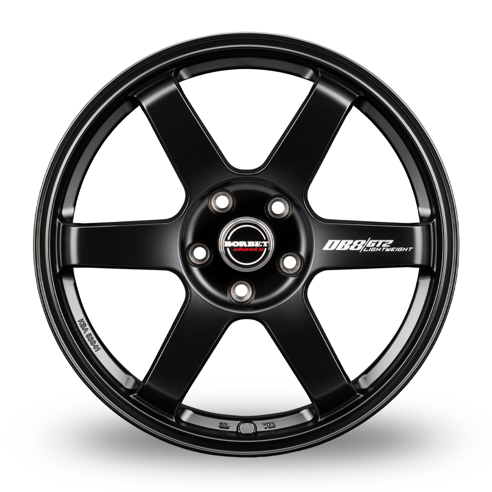 18" Borbet DB8GT2 Matt Black Alloy Wheels