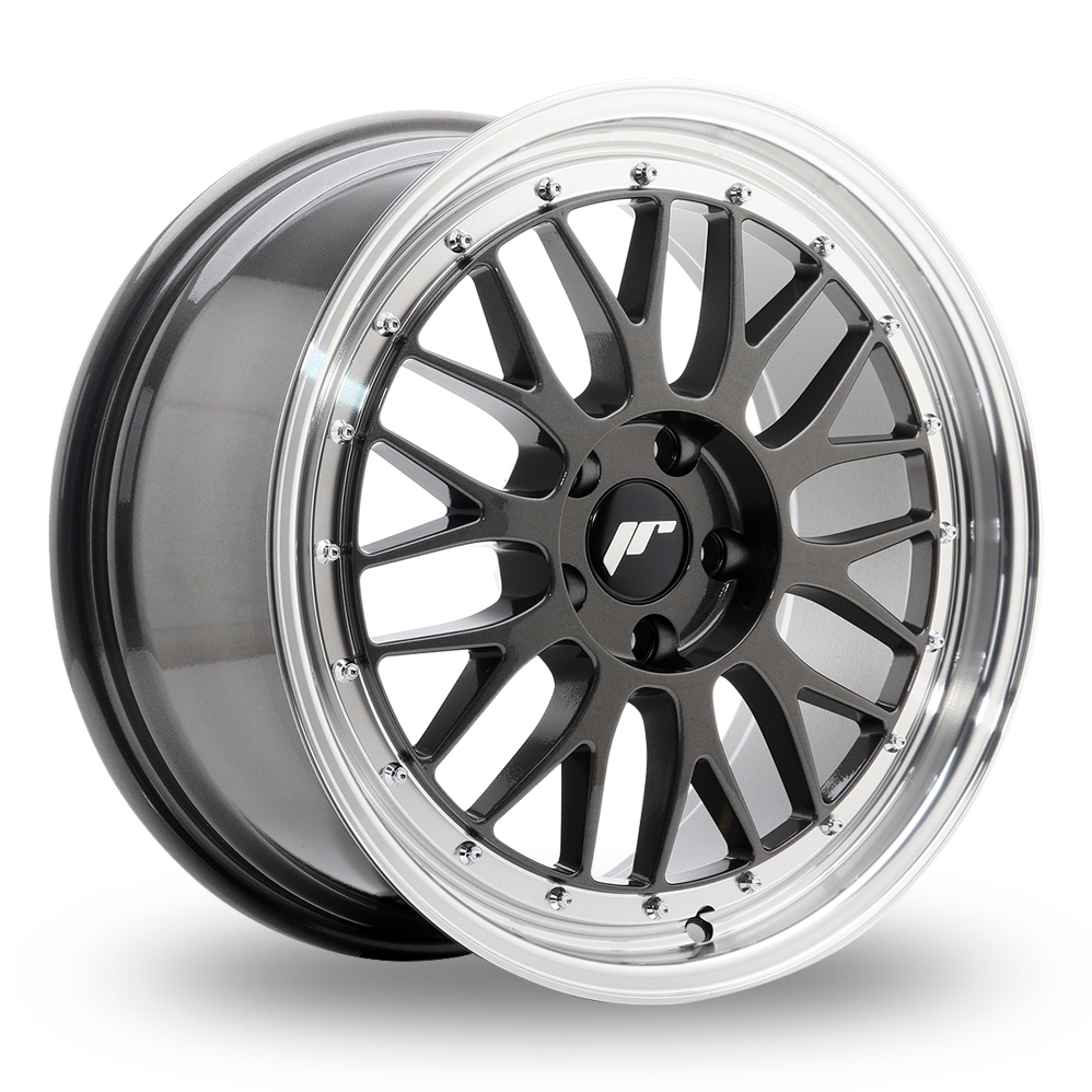 Japan Racing JR23 (8x19) (Custom Fitment) Hyper Grey Machined Lip Alloy Wheels