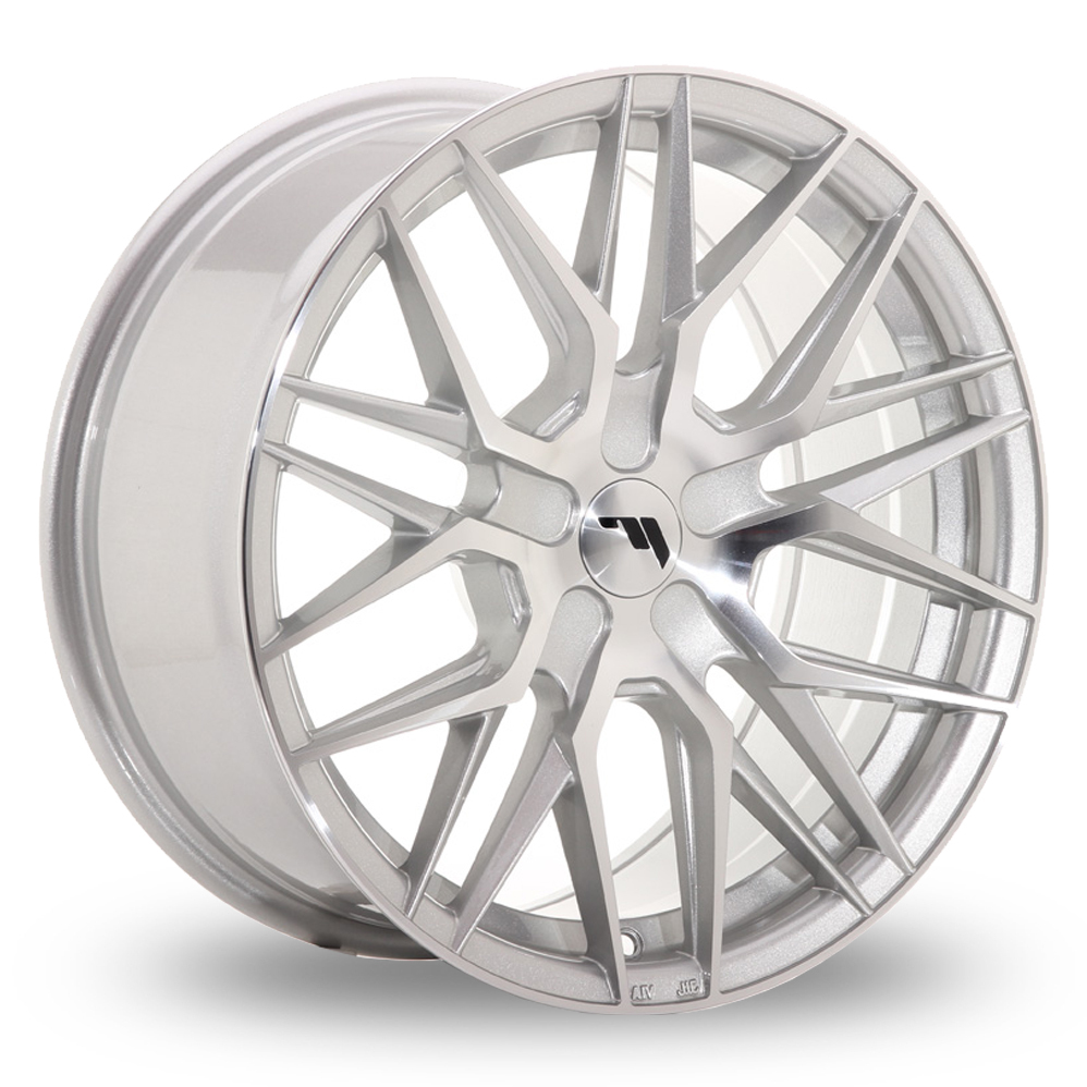 Japan Racing JR28 (8x17) (Custom Fitment) Silver Machined Face Alloy Wheels