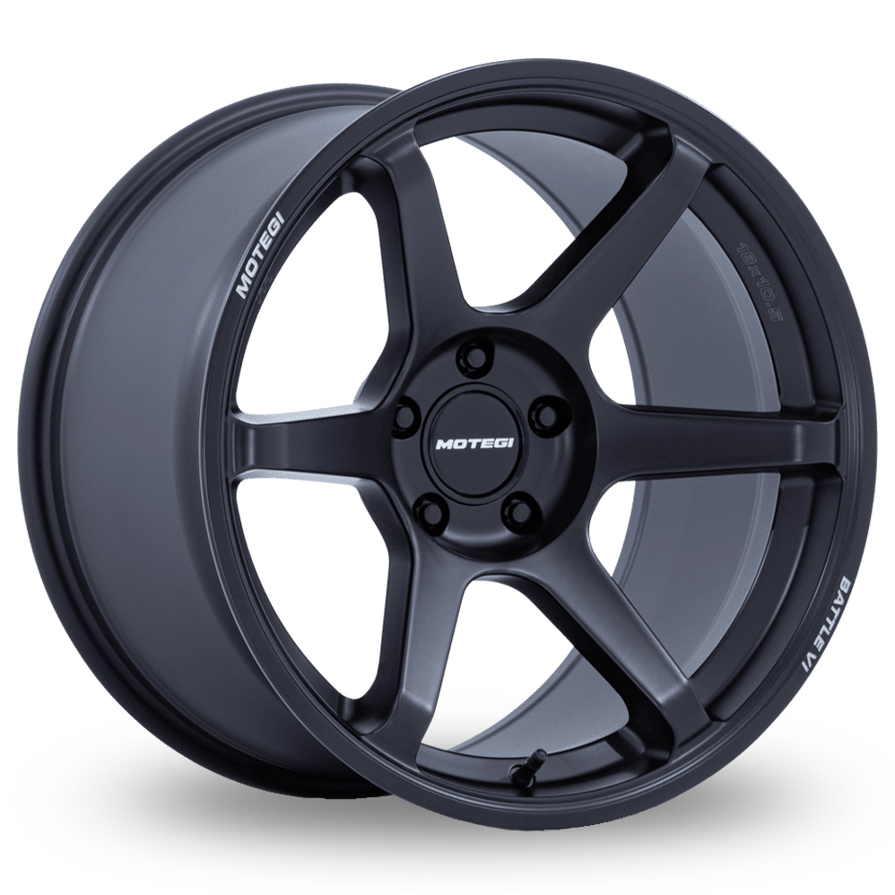 Motegi Racing MR160 Battle VI (USA Warehouse) Matte Blackbird Metallic Alloy Wheels