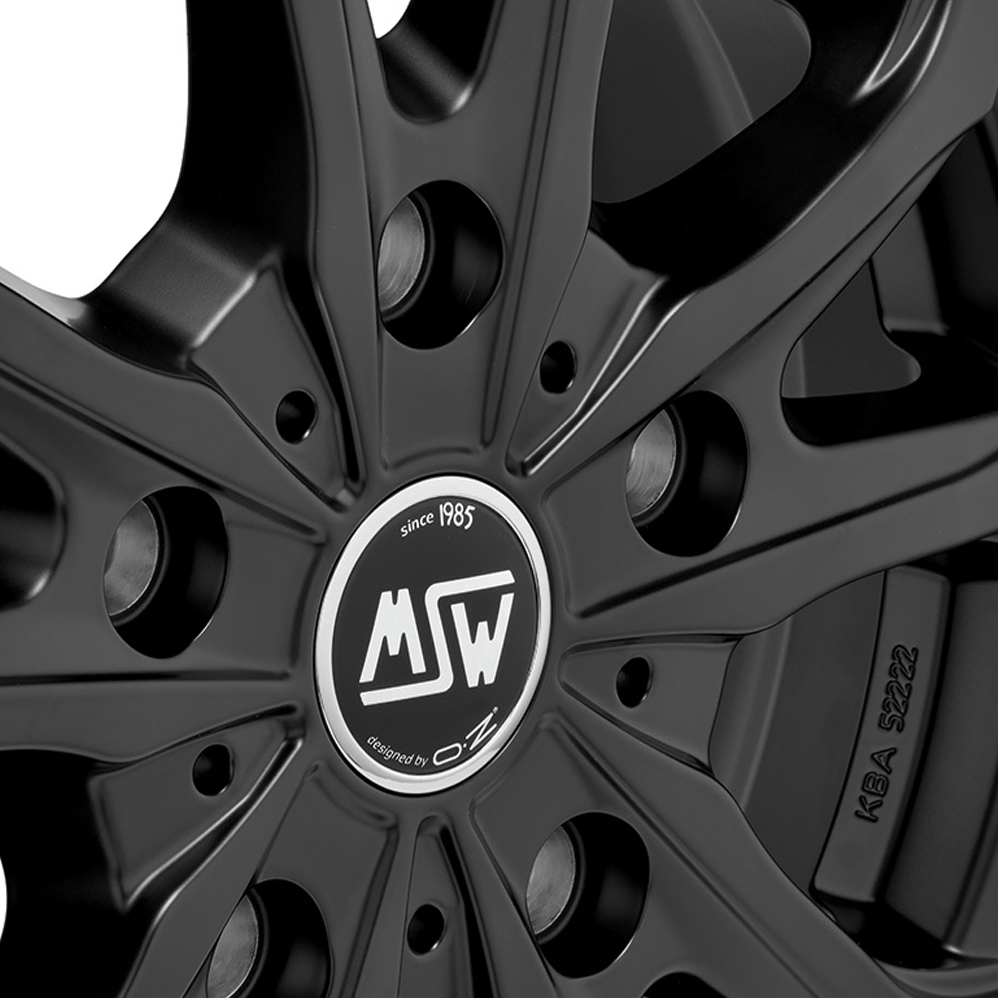 16" MSW (by OZ) 48 VAN Matt Black Alloy Wheels