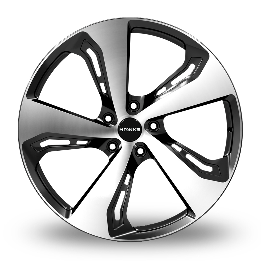 23" Hawke Tundra Forged Black Polished Alloy Wheels