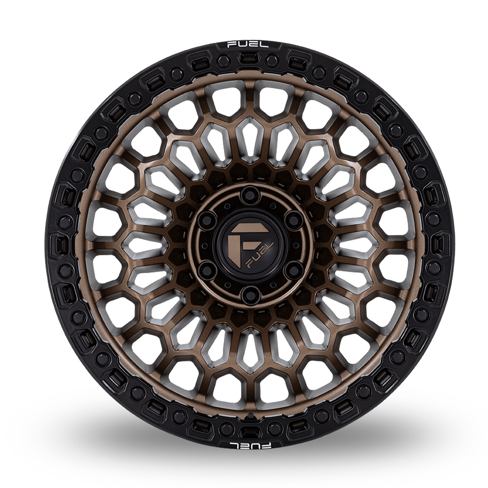 20" Fuel Off-Road FC870 Sinister Matte Bronze With Matte Black Lip Alloy Wheels