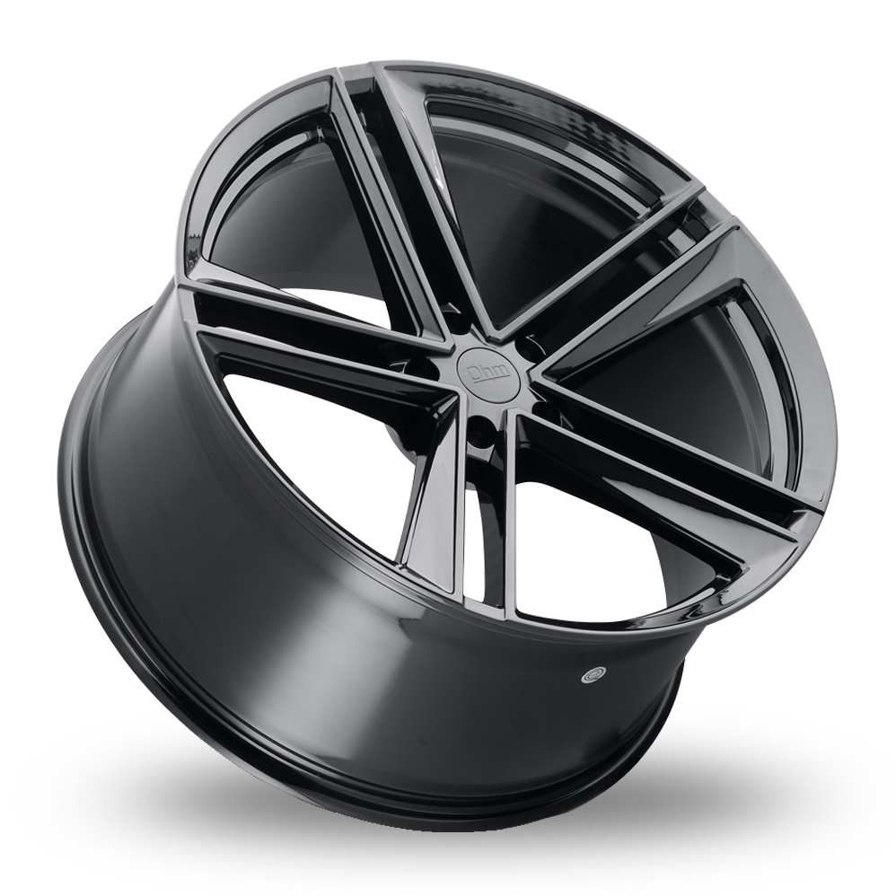 21" OHM Lightning Gloss Black Alloy Wheels