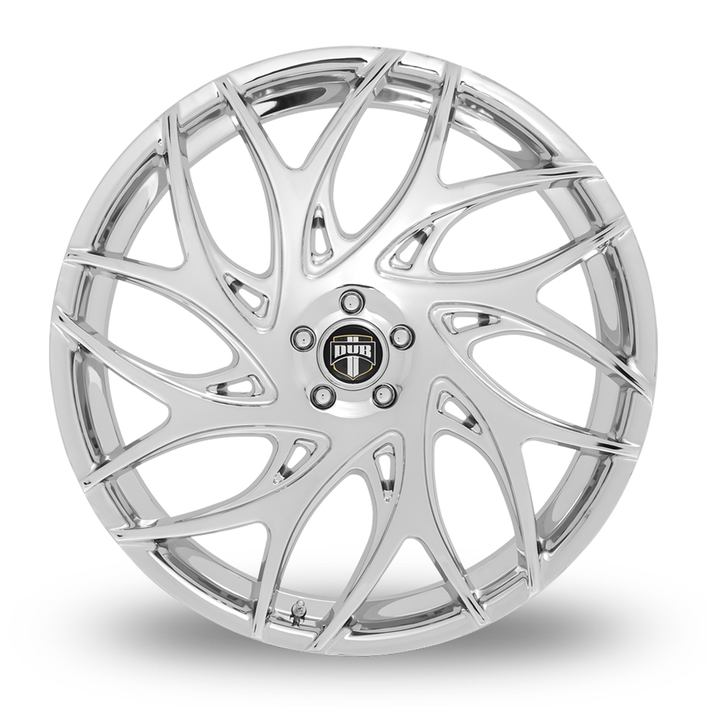 24" DUB S258 G.O.A.T. Chrome Alloy Wheels