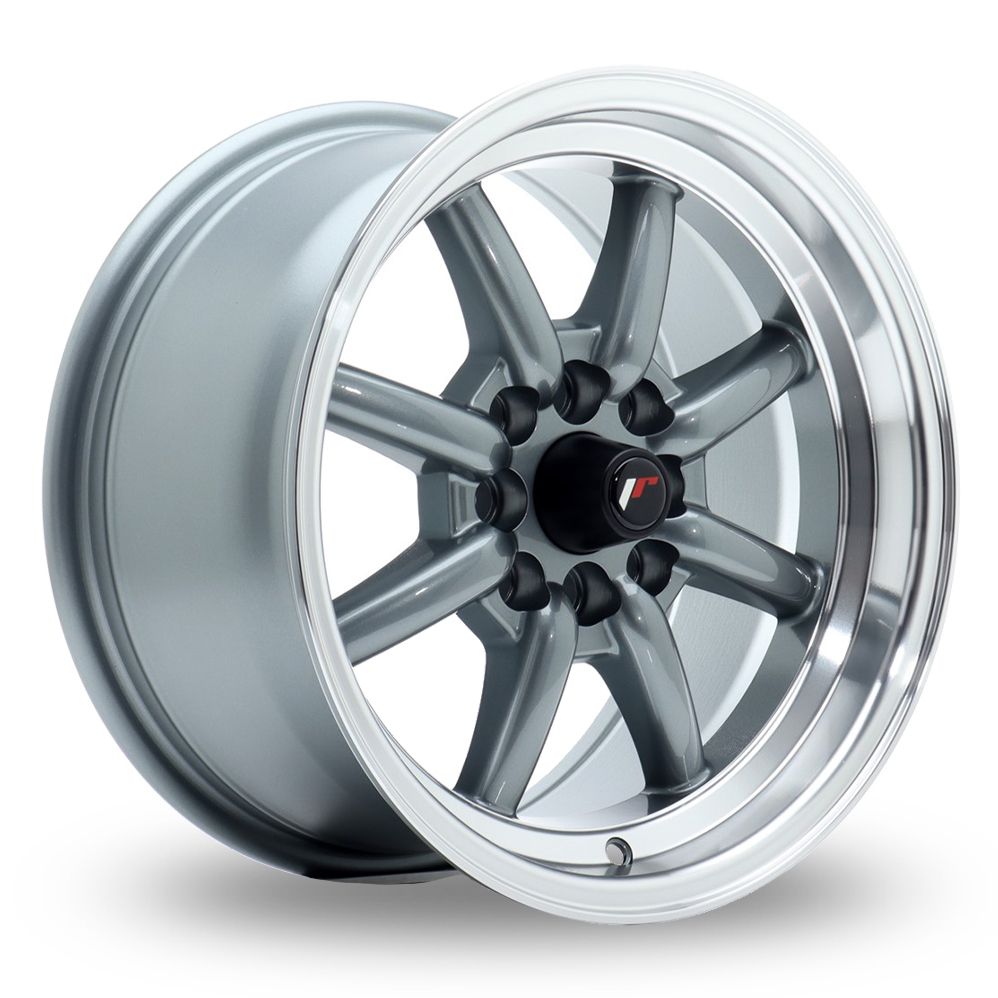 Japan Racing JR19 (8x15) Gunmetal Machined Lip Alloy Wheels